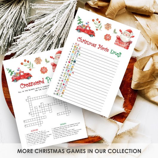 Cartes Pour Fêtes Annuelles Santa Christmas Movie Emoji Game