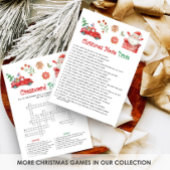 Cartes Pour Fêtes Annuelles Santa Christmas Movie Trivia Game