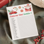 Cartes Pour Fêtes Annuelles Santa Christmas Word Scrabble Game<br><div class="desc">Add a festive twist to a classic with our Christmas Scrabble Printable! Perfect for word lovers and families looking for a cozy Christmas activity.

76SE A</div>