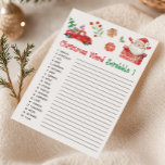 Cartes Pour Fêtes Annuelles Santa Christmas Word Scrabble Game<br><div class="desc">Add a festive twist to a classic with our Christmas Scrabble Printable! Perfect for word lovers and families looking for a cozy Christmas activity.

76SE A</div>