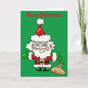 Cartes Pour Fêtes Annuelles Santa Claus