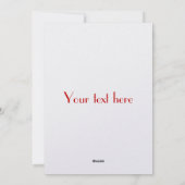 Cartes Pour Fêtes Annuelles Santa Claus (Dos)