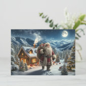 Cartes Pour Fêtes Annuelles Santa Claus (Debout devant)
