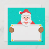 Cartes Pour Fêtes Annuelles Santa Claus (Devant / Derrière)