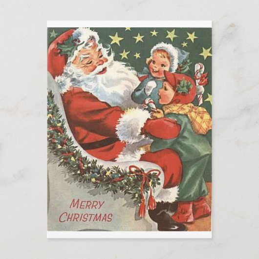 Cartes Pour Fêtes Annuelles Santa Claus (Devant)