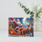 Cartes Pour Fêtes Annuelles Santa Claus (Debout devant)