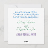 Cartes Pour Fêtes Annuelles Santa Claus arc-en-ciel (Dos)