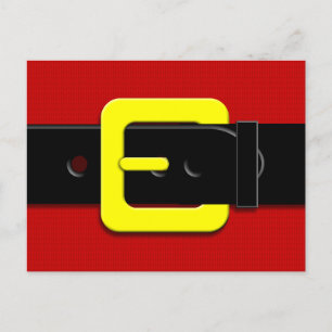 Cartes Pour Fêtes Annuelles Santa Claus Belt Buckle