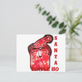 Cartes Pour Fêtes Annuelles Santa Claus Casquette Joyeux Noël Personnaliser Pr (Debout devant)