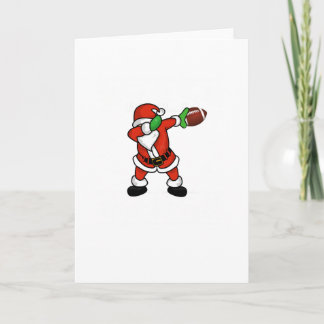 Cartes Pour Fêtes Annuelles Santa Claus dabbing Christmas Football toucher