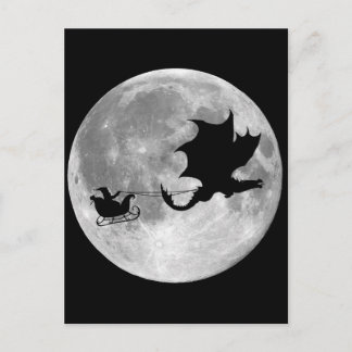 Cartes Pour Fêtes Annuelles Santa Claus Dragon Rider