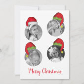 Cartes Pour Fêtes Annuelles Santa Claus Elf Christmas Photo Card Multi Photo (Devant)