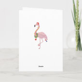 Cartes Pour Fêtes Annuelles santa claus flamingo (Dos)