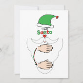 Cartes Pour Fêtes Annuelles Santa Claus in American Sign Language (Devant)