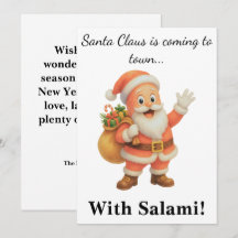 Santa Claus is coming to town.. With Salami!