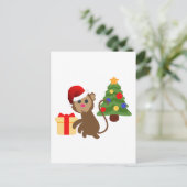 Cartes Pour Fêtes Annuelles santa claus monkey emoji (Debout devant)