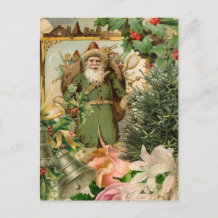 Cartes Pour Fêtes Annuelles Santa Claus Noël Antiquité Belle Art