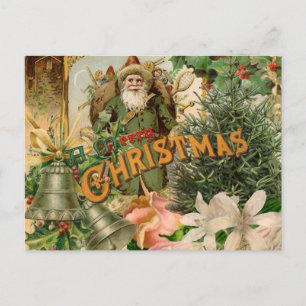 Cartes Pour Fêtes Annuelles Santa Claus Noël Antiquité Belle Art