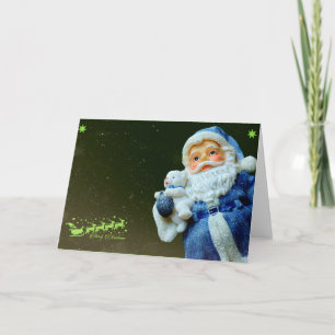 Cartes Pour Fêtes Annuelles Santa Claus & Teddy bear Noël