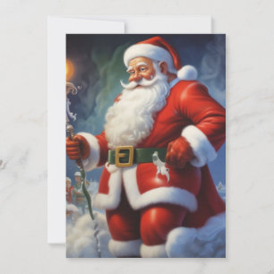 Cartes Pour Fêtes Annuelles Santa Clause Joyeux Noël Bonne année