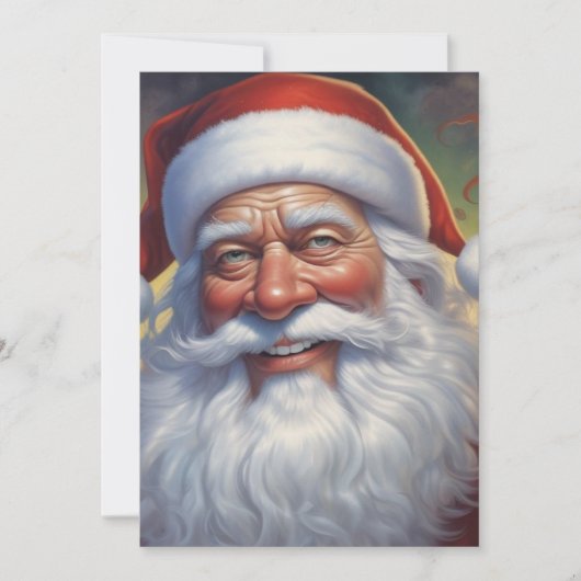 Cartes Pour Fêtes Annuelles Santa Clause Joyeux Noël Bonne année (Devant)