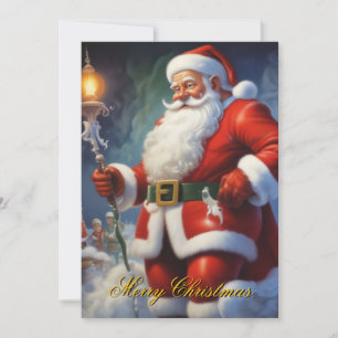 Cartes Pour Fêtes Annuelles Santa Clause Joyeux Noël Bonne année
