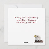 Cartes Pour Fêtes Annuelles Santa Clause mangeant des cuisines (Dos)