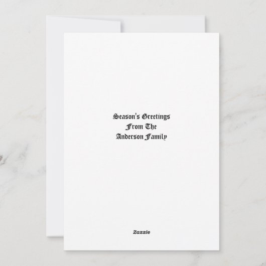 Cartes Pour Fêtes Annuelles Santa Clause Under Christmas Tree (Dos)