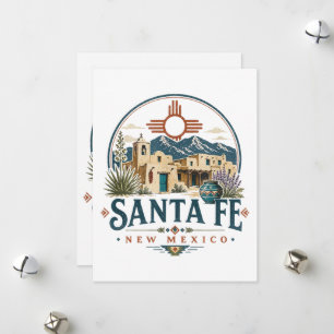 Cartes Pour Fêtes Annuelles Santa Fe Nouveau-Mexique Architecture Adobe Sud-Ou