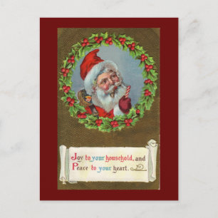Cartes Pour Fêtes Annuelles Santa Joy to You Christmas