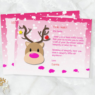 Cartes Pour Fêtes Annuelles Santa Letter, Christmas List, Postcard For kids