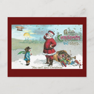 Cartes Pour Fêtes Annuelles Santa Stranded in the Snow