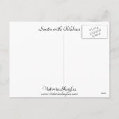 Cartes Pour Fêtes Annuelles Santa With Children (Dos)