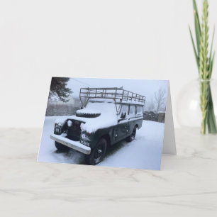 Cartes Pour Fêtes Annuelles Santa's Back-up Sleigh