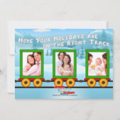 Cartes Pour Fêtes Annuelles Santa's Christmas Train (Dos)