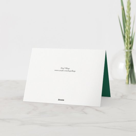 Cartes Pour Fêtes Annuelles Santa's Gift Belgian Sheepdog Christmas (Dos)