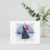 Cartes Pour Fêtes Annuelles Santa's Helper Scottish Terrier (Debout devant)