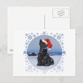 Cartes Pour Fêtes Annuelles Santa's Helper Scottish Terrier (Devant / Derrière)