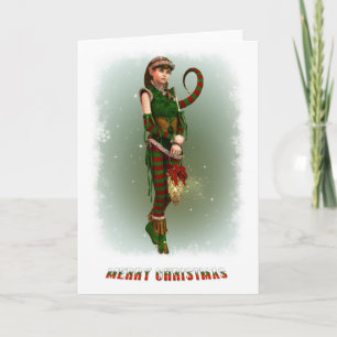 Cartes Pour Fêtes Annuelles Santas Little Helper Amy