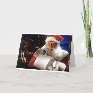Cartes Pour Fêtes Annuelles Santas Naughty and Nice List