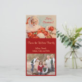 Cartes Pour Fêtes Annuelles Santas Sleigh Ride Photocard (Debout devant)