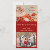 Cartes Pour Fêtes Annuelles Santas Sleigh Ride Photocard (Devant)