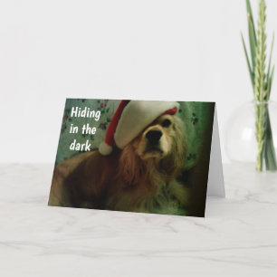 CARTES POUR FÊTES ANNUELLES SANTÉ EST DÉJÀ LÀ ? AMOUR DE COCKER SPANIEL