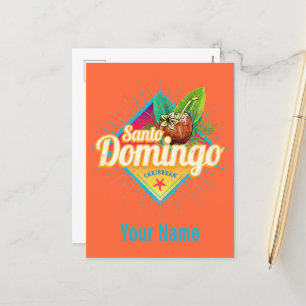 Cartes Pour Fêtes Annuelles Santo Domingo Caraïbes République Dominicaine Retr