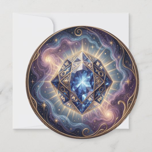 Cartes Pour Fêtes Annuelles Saphir – La Pierre de la Vérité et de la Sagesse´7 (Devant)