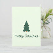 Cartes Pour Fêtes Annuelles Sapin de Noël (Debout devant)