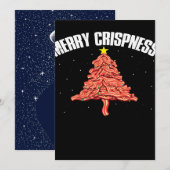 Cartes Pour Fêtes Annuelles Sapin de Noël au bacon (Devant / Derrière)