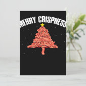 Cartes Pour Fêtes Annuelles Sapin de Noël au bacon (Debout devant)