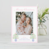 Cartes Pour Fêtes Annuelles Sapin de Noël au pot en grès Grandmillennial (Debout devant)