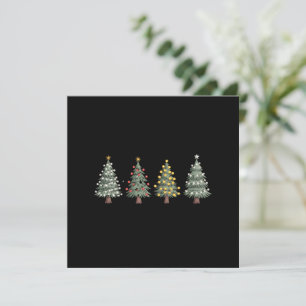 Cartes Pour Fêtes Annuelles Sapin de Noël Cadeau de Fêtes Hiver 